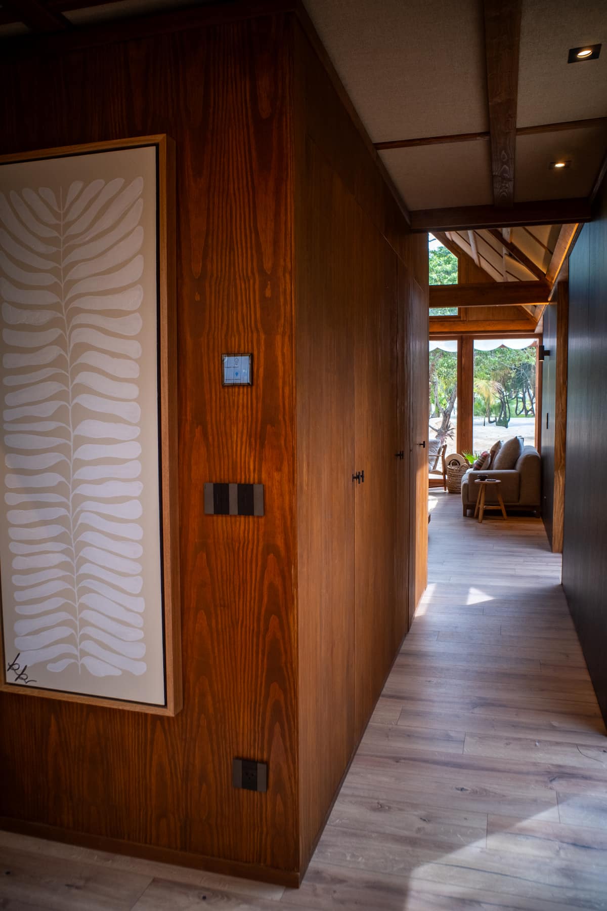 Evening ambiance at the beachfront loft